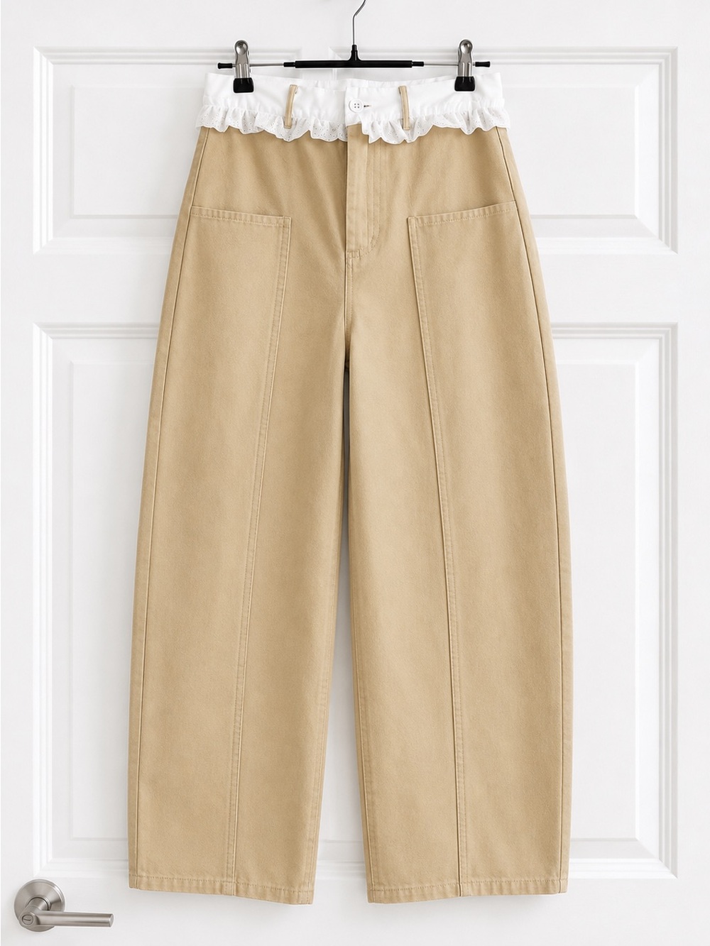 Klesis khaki barrel jeans